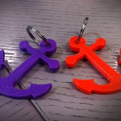anchor_display_large.jpg Free STL file Anchor key chain・3D printer model to download