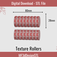 2.png Butterfly Texture Roller Digital STL File for Polymer Clay | DIY Jewelry and Cookie Making Tool