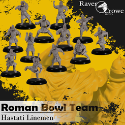 Linemen_Done.png Blood Bowl Roman Legionaries Team | Hastati Linemen