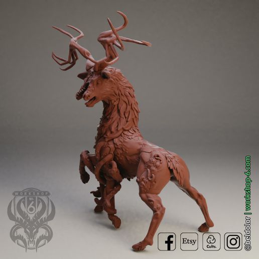 eldritch.jpg Download file The Deer Gods - The Eldritch Gods • 3D printer object, beldolor