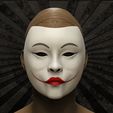 9-1.jpg Geisha Mask Anime Mask 3D print model