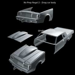 Proyecto-nuevo-2023-05-24T182312.923.png STL file No Prep Regal 2 - Drag car body・3D printer design to download
