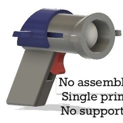 No assembly Single print No supports Ping Pong Shooter Print-in-place