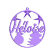 Héloïse v4.stl CHRISTMAS DECORATION FIRST NAME Héloïse