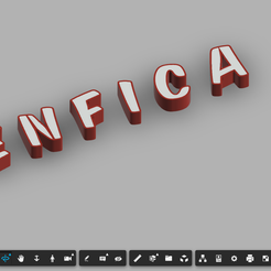 benfica.png STL file Nameled letreiro benfica・3D print model to download, Andre1990