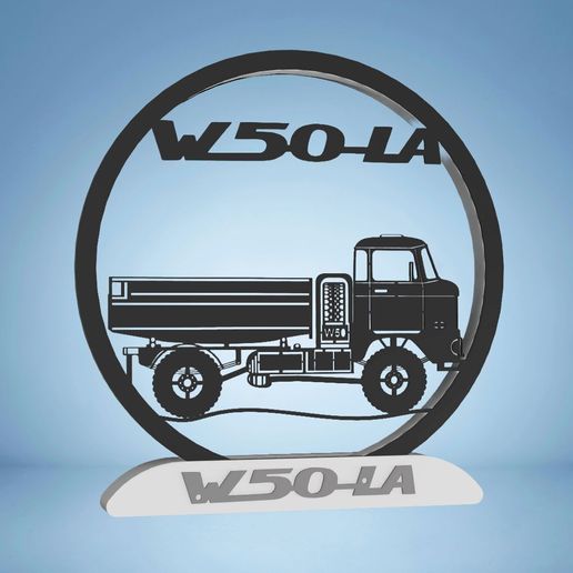 W 50 LA ring lamp, truck, lamp, lightbox