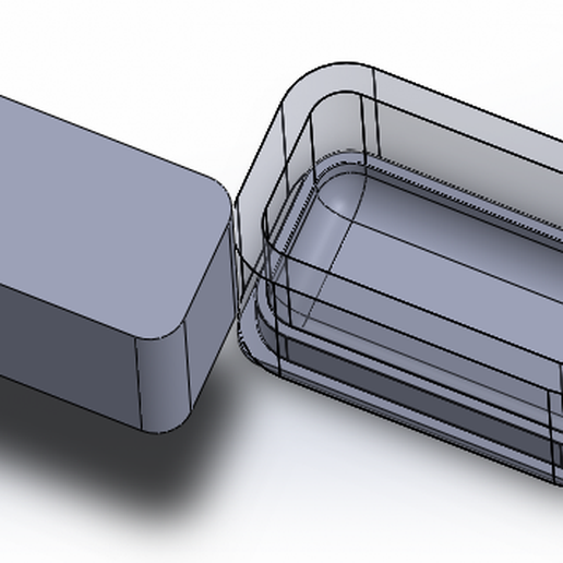 Rectangular solid shampoo press with rounded edges 3D model