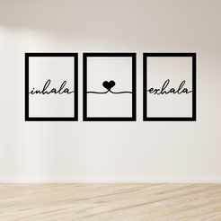 37.png Wall Art painting inhale exhale triptych