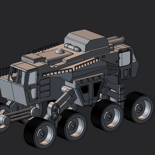 8x8-front.jpg Daihotai Tractor 8x8 Aliens RPG for 28mm