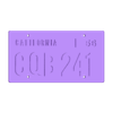Christine_Plate.stl Christine License Plate