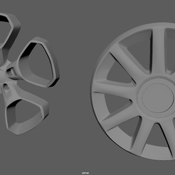 Tires_Cults3D_Render_01.png STL file Lamborghini Huracan // Audi TT rims・3D printable model to download