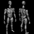 006.jpg Action Figure 3D Printing, male Movable body Action Figure Toy Model Draw Mannequin
