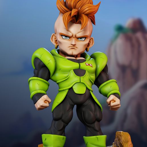 Android 16  DBZ Chibi