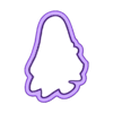 Ghost with Flowers 4in.stl Ghost with Flowers Cookie Cutter