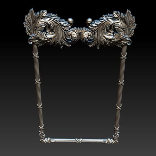 🖼️ Ornate Decorative Frame Bas-Relief・ 3D File for 3D printing and CNC ...