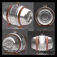 123.png Olympia Style Beer Keg Hot Rod Fuel Tank for Scale Auto Models and Dioramas