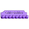 Cable Grabber USB Cable Holder New v2.stl Cable grabber for USB Cables