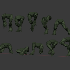 PosingLegs.png STL-Datei Dynamisch! X-Treme! Beine! für Kannibalenhühner kostenlos・3D-druckbare Vorlage zum herunterladen