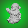 1.png 3D-принт "Счастливый сидящий Санта"! 🎅✨