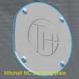 blank plate TH logo (2).JPG Mitchell NC Movie Camera, dummy lens & M42 adapter