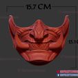 Samurai-ghost-mask-japanese-10.jpg Ghost of Tsushima - Oni Samurai Mask 3D Print Model