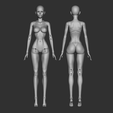 4.png 3D model (S1) bjd doll \ Female \ figurines \ articulated doll \ ooak \ 3d print \ character \ face