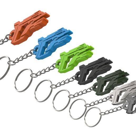 🗝️ Keychain - Asuran Replicator Stunner - Stargate - Printable 3d model ...