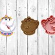 mrs-potts-1.jpg BEAUTY AND THE BEAST - MRS POTTS TEAPOT COOKIE CUTTER STAMP