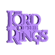 lord of rings.stl lord of the rings logo