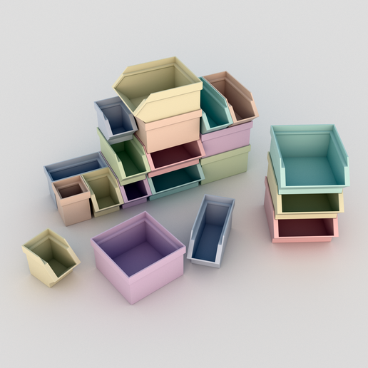 3D file Stackable boxes / Cajas apilables 📦 ・3D printing idea to ...