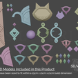 2.png Lynette Accessories Bundle for Cosplay - Genshin Impact - Instant Download STL Files for 3D Printing