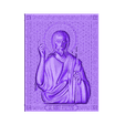 Sv_Ioann.stl Religious icon cnc art 3D model loann