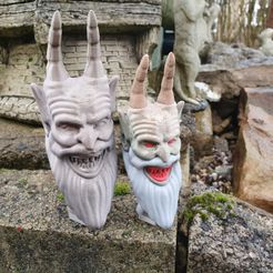 20221125_111214.jpg STL file Krampus - Son of Hel Bust - Twisted Xmas・Template to download and 3D print