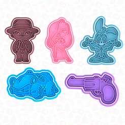 main.png Who Framed Roger Rabbit cookie cutter set of 5