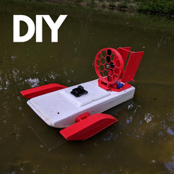 DIY (5).png Free STL file RC Airboat conversion kit・3D printing model to download