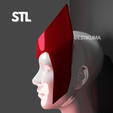 Scarlet-Witch-1-7.png 3D file Scarlet Witch - Comic Headpiece・Design to download and 3D print