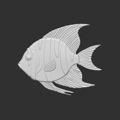 dgfg.jpg STL file tropical fish cnc 3d base relife model・3D printable model to download