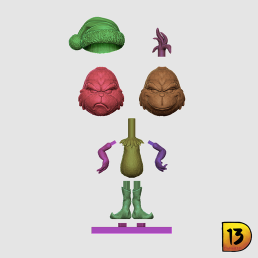 grinch-wip14.png MiniPrint 005 - Grinch e Max