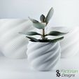Folie4.jpg STL file Modern Plant Pot "Diluvian" for succult planters to big pots・3D printing model to download