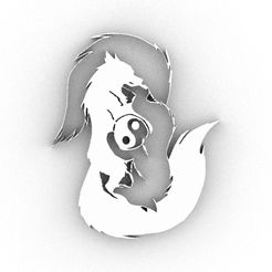 l1.jpg Fichier OBJ Loup Yin Yang・Plan à imprimer en 3D à télécharger, dragon3287