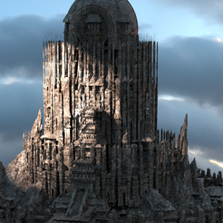 desert-ali.3149.png OBJ file Philistine empire City Kitbash 1・3D print object to download