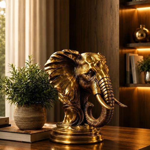 elephant bust