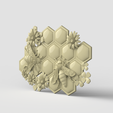 Bee-panel-stl.362.png 3D Model STL CNC Router file Bee Panel