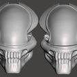 2.jpg SERPENT PREDATOR Full Scale Bio Mask Helmet 2 versions - STL for 3D printing HIGH-POLY