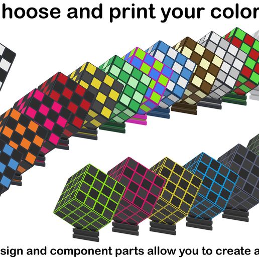 Chess_Board_V2_Main2_1.jpg Кубическая шахматная доска - Печатная 3d модель - STL файлы - Тип 2