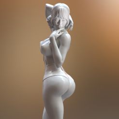 9cloth-a.jpg Archivo STL Versión de ropa de chica asiática・Diseño de impresión en 3D para descargar