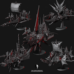 SpacePirates_All.png 3D file Space Pirates - Cursed Warriors・3D printing template to download, edgeminiatures