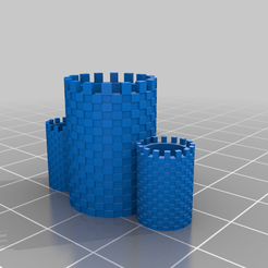multitowerstationaryholder.png Fichier STL gratuit Porte-papier du château・Modèle pour impression 3D à télécharger, ozammo13