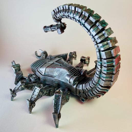 IMG_2527.jpeg Mechanical Scorpion - Print in Place Desk Organizer | Pen Holder