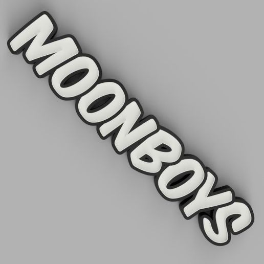 NAMELED MOONBOYS - LED LAMP WITH NAME - 3D model önizlemesi